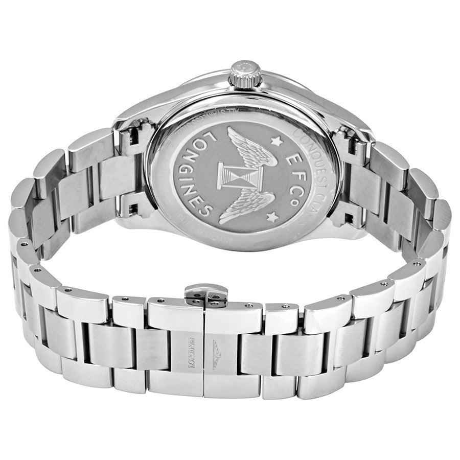 Orologio Longines acciaio, fondello inciso e bracciale maglie
