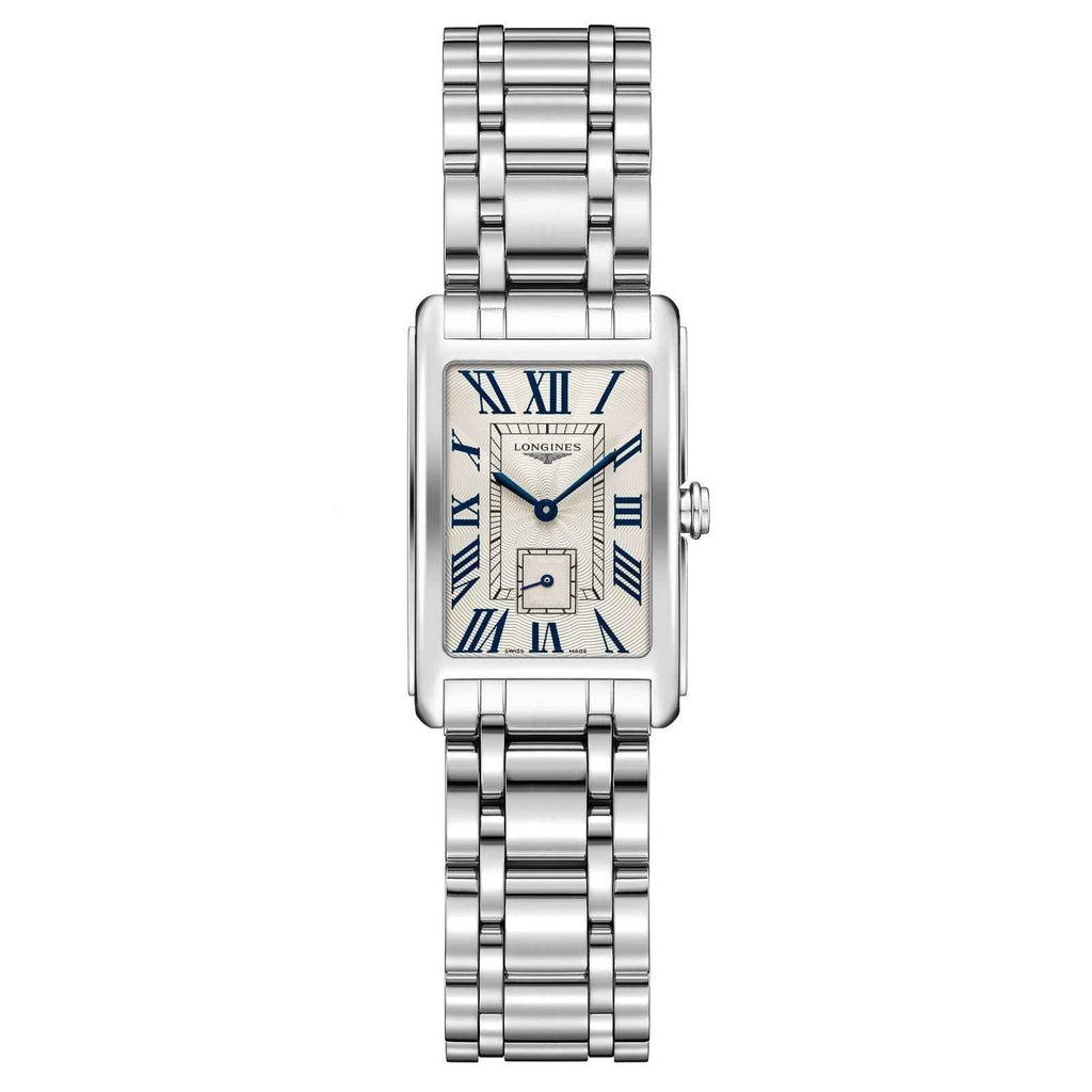 Orologio DolceVita argento con cinturino in acciaio e quadrante bianco blu