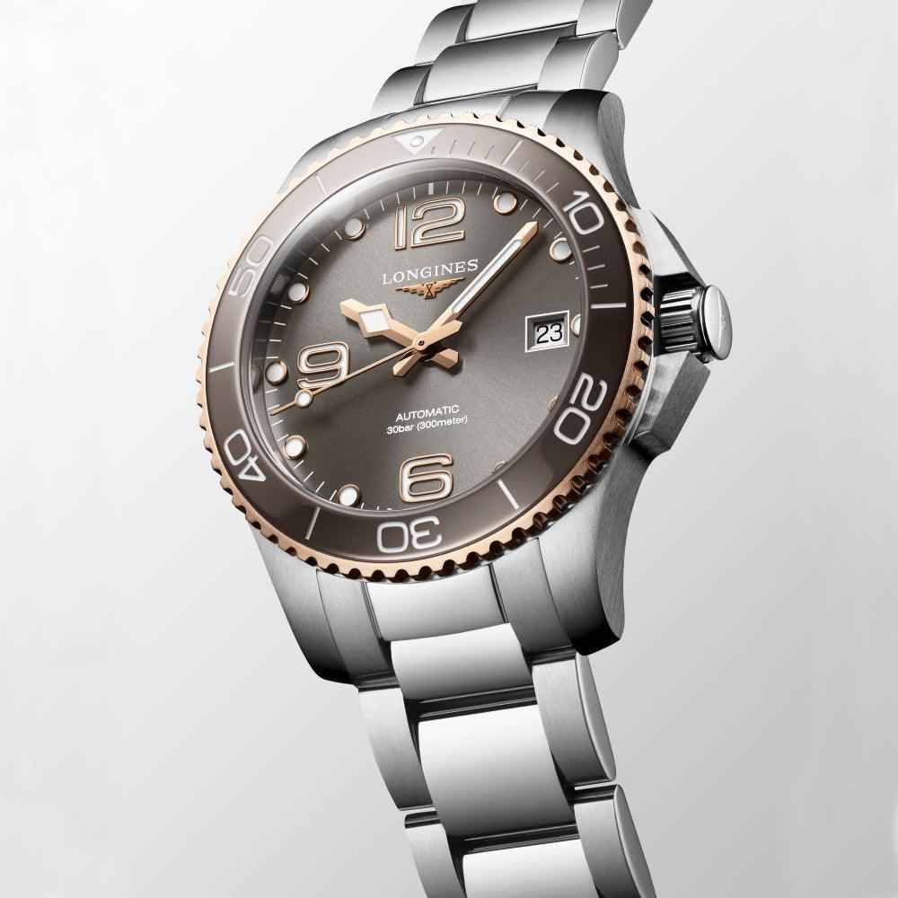 Orologio subacqueo automatico: lunetta ceramica, quadrante grigio, bracciale acciaio