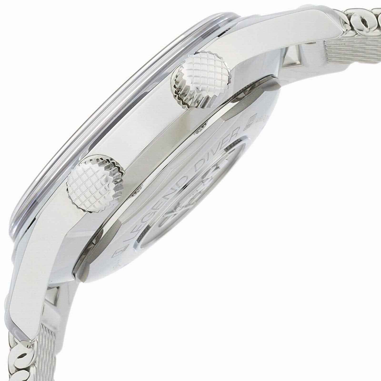 Orologio automatico in acciaio, fondello a vista con incisioni e bracciale maglia