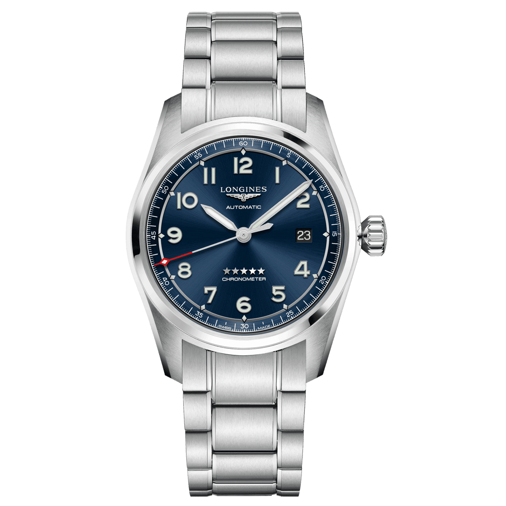 Orologio Longines Spirit con quadrante blu e cinturino in acciaio, automatico 40 mm