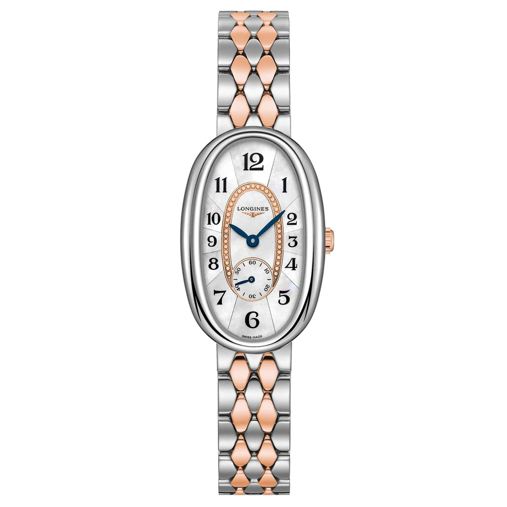 Orologio Symphonette Longines in acciaio e oro 18kt, quadrante madreperla