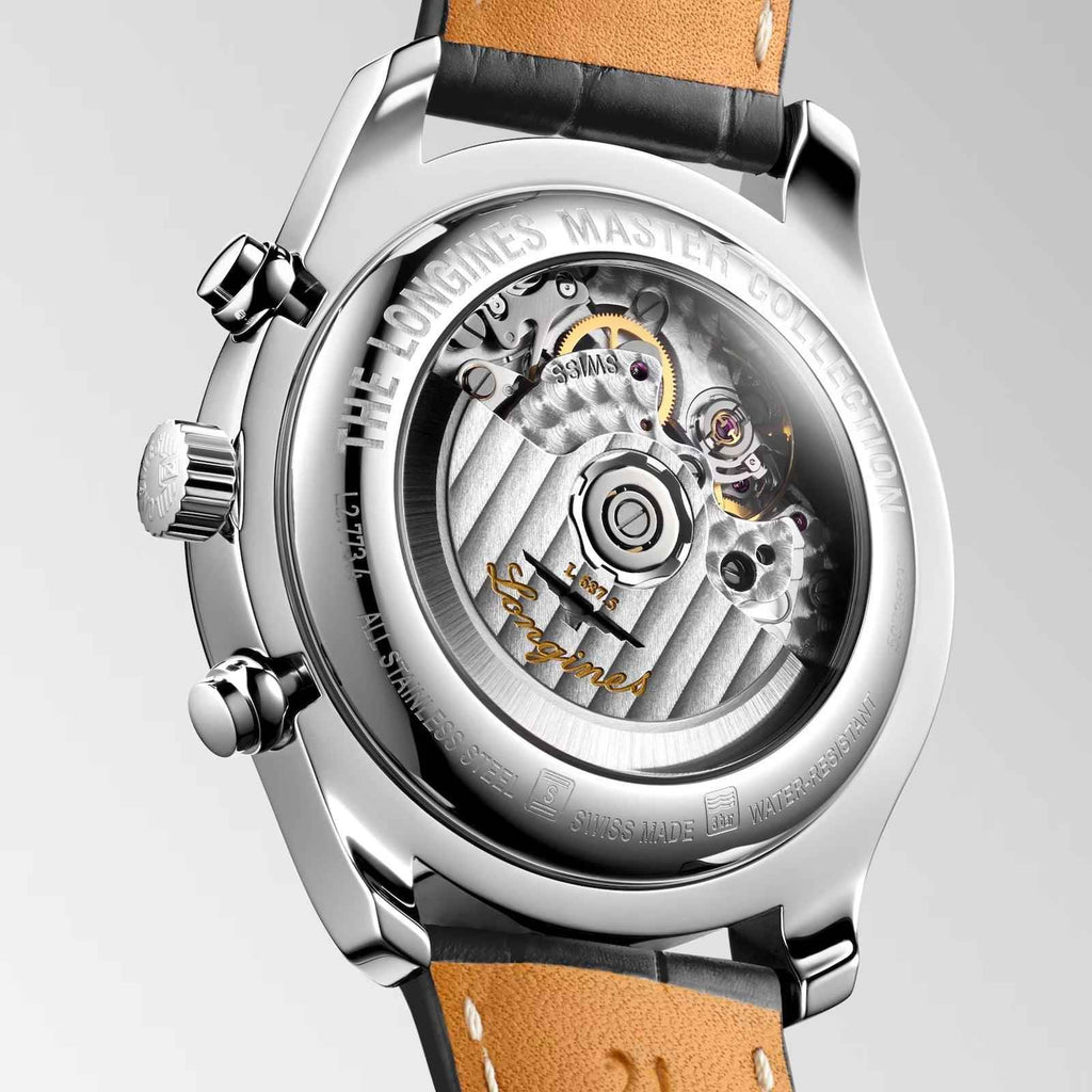 Orologio automatico: fondello a vista con movimento e cinturino in pelle marrone