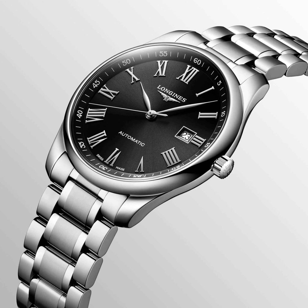 Orologio Longines Master Collection 42mm nero automatico, cassa in acciaio