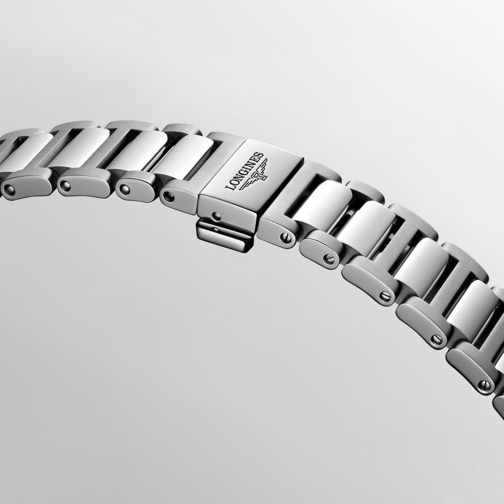 Bracciale dell’orologio Longines in acciaio con fibbia e chiusura