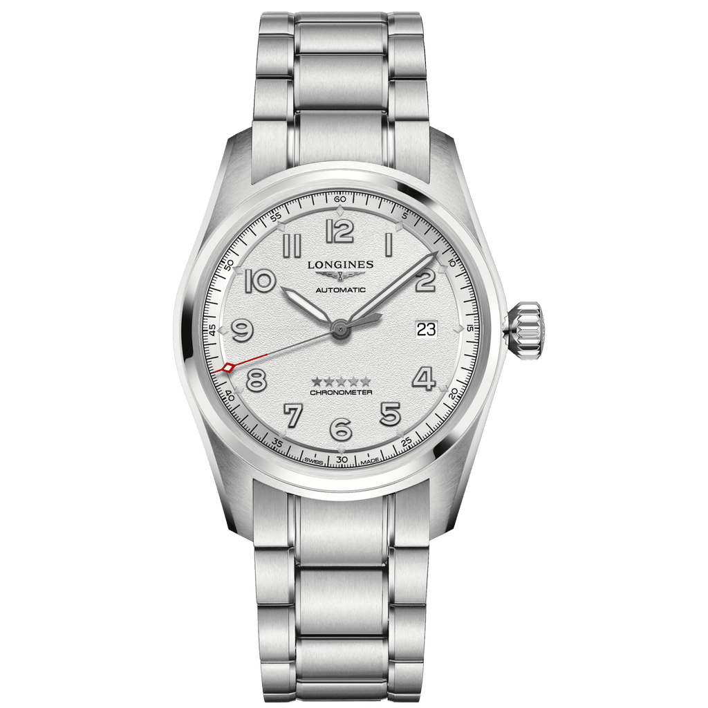 Orologio Longines Spirit Prestige da uomo automatico acciaio 40 mm argento