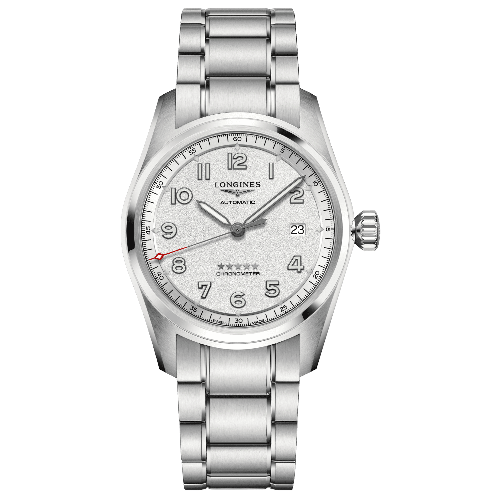 Orologio Longines Spirit Prestige da uomo automatico acciaio 40 mm argento