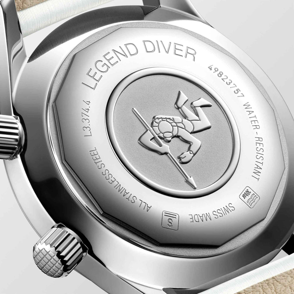 Orologio automatico con fondello in acciaio inciso LEGEND DIVER e casco di immersione