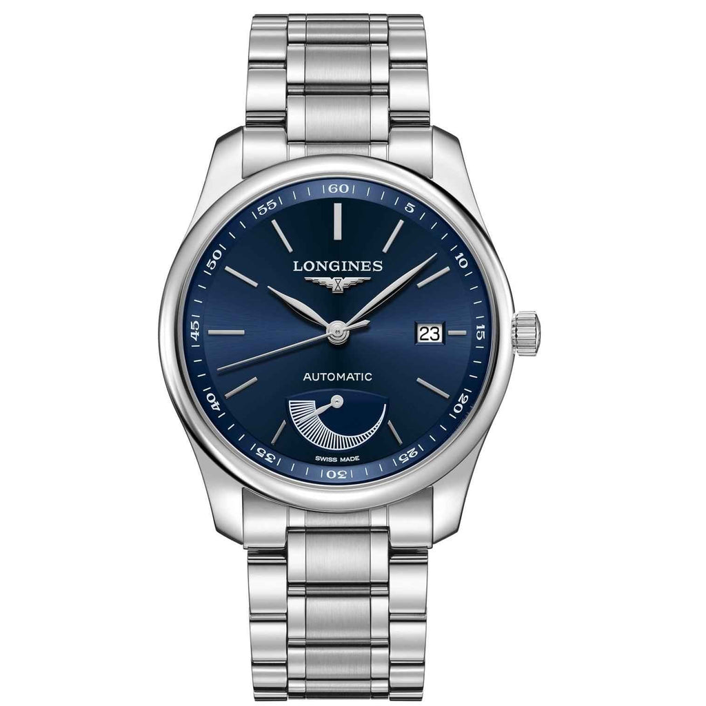 Orologio Longines automatico Master Collection 40 mm con quadrante blu e bracciale acciaio