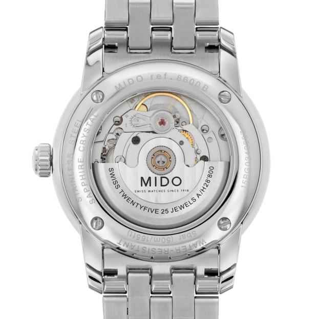 Orologio automatico Baroncelli con fondello a vista e movimento meccanico, acciaio