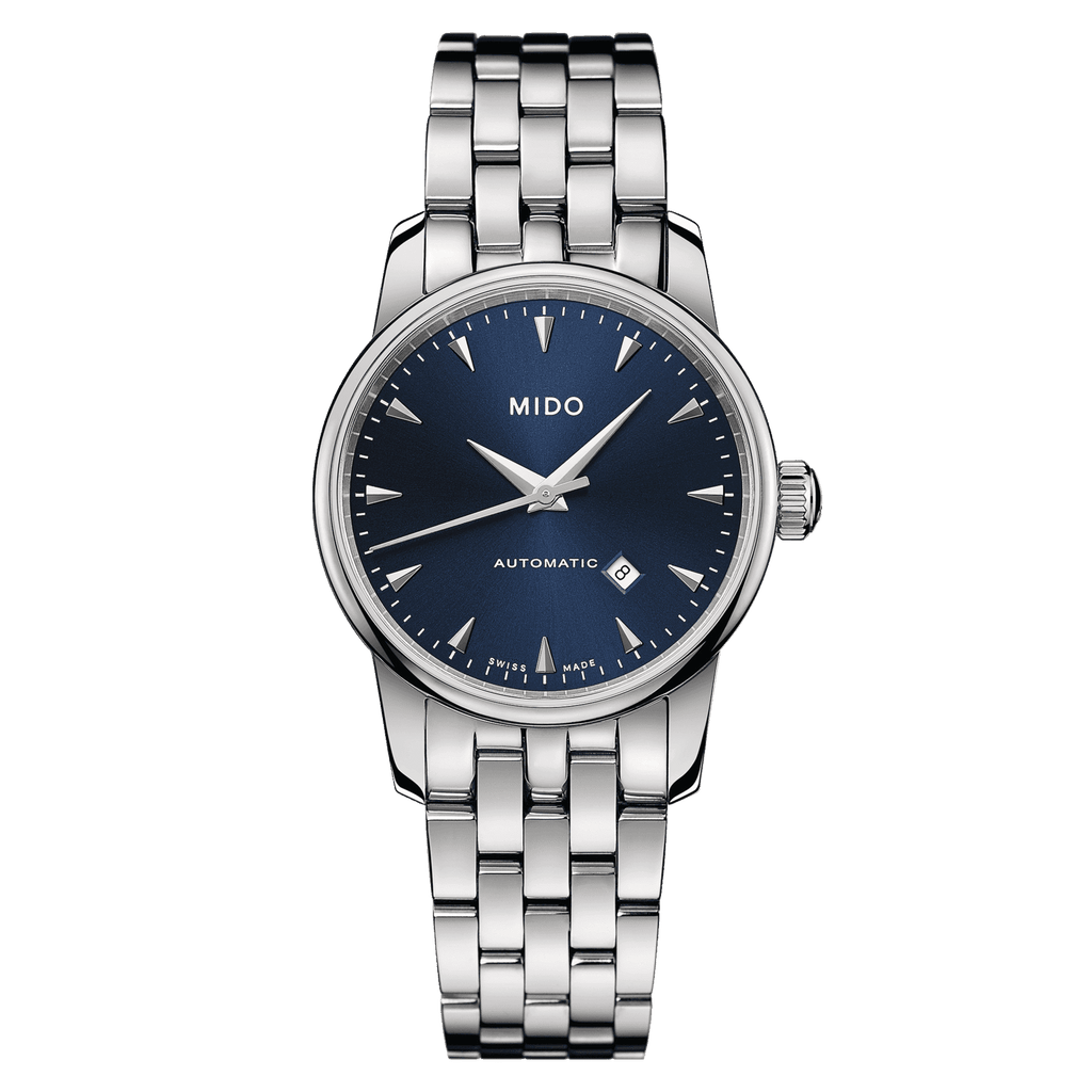 Orologio automatico da donna MIDO con quadrante blu notte e bracciale in acciaio