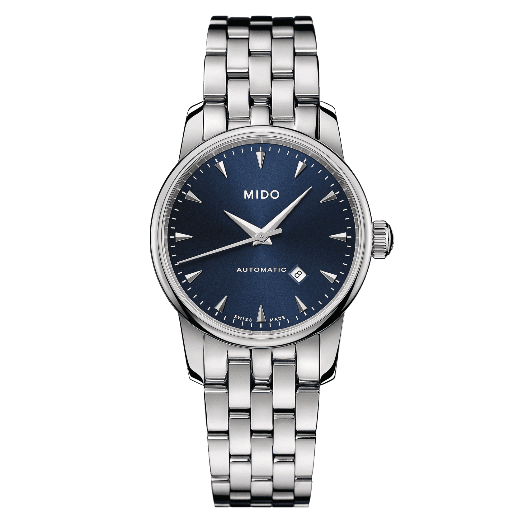 Orologio automatico da donna MIDO con quadrante blu notte e bracciale in acciaio
