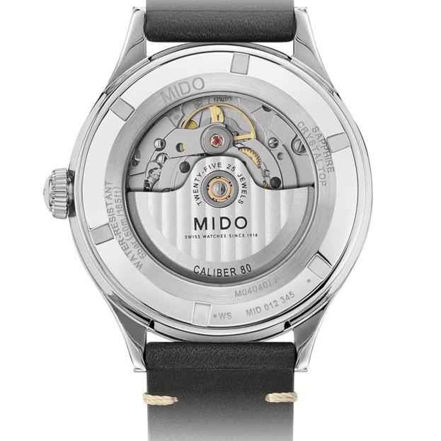 Orologio Mido Multifort con fondello a vista e meccanismo automatico Caliber 80