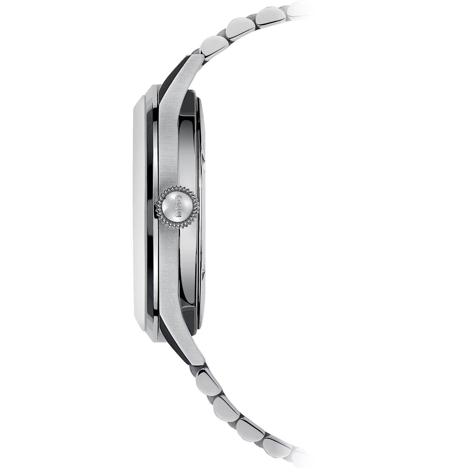 Orologio automatico Mido Multifort in acciaio, cassa e bracciale a maglie