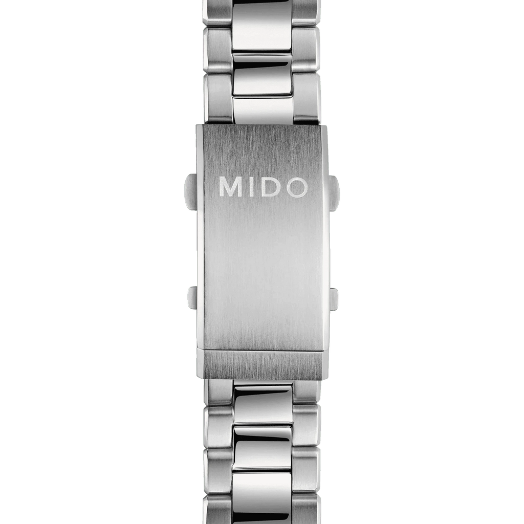 Orologio Mido Ocean Star 600 con fibbia e bracciale d’acciaio, scritta MIDO