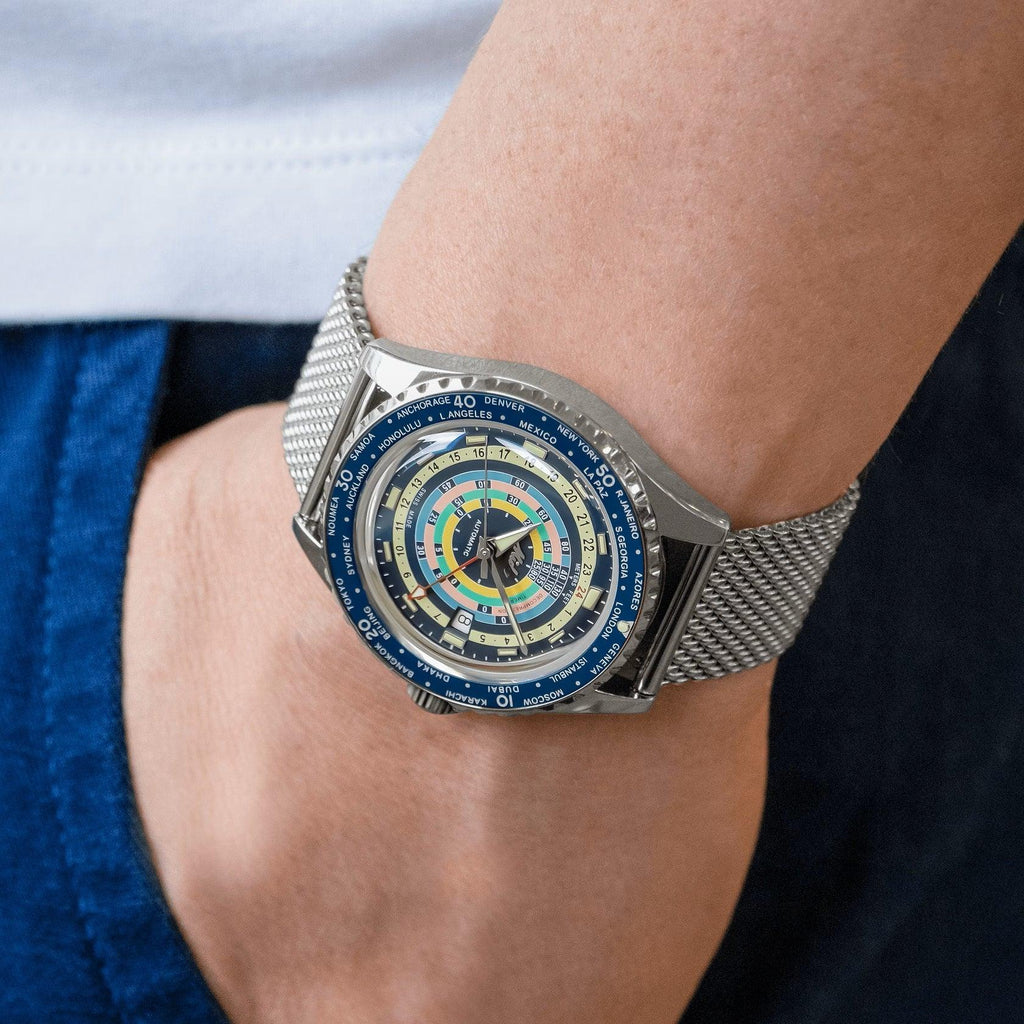 Orologio Mido Ocean Star 40 mm con quadrante blu e bracciale maglia d’acciaio