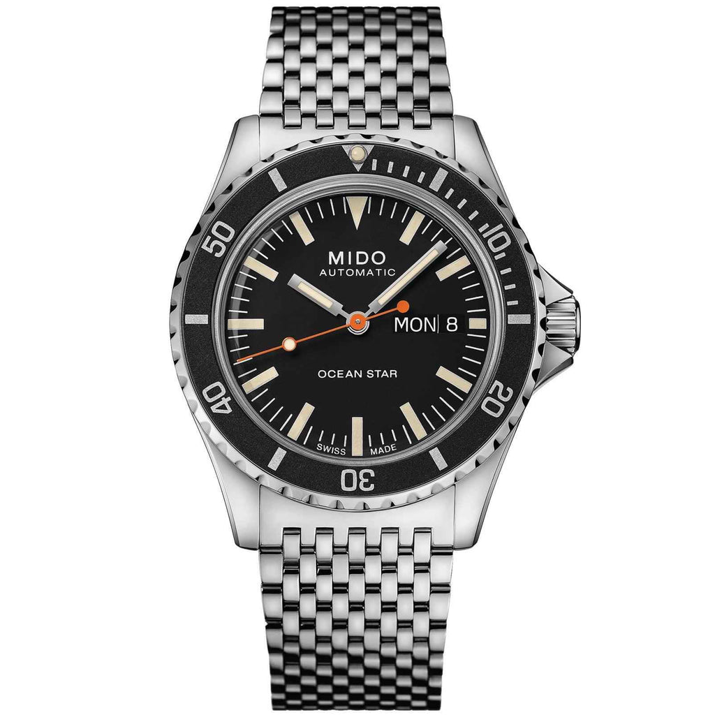 Orologio Mido Ocean Star 41 mm automatico, quadrante nero, bracciale in acciaio