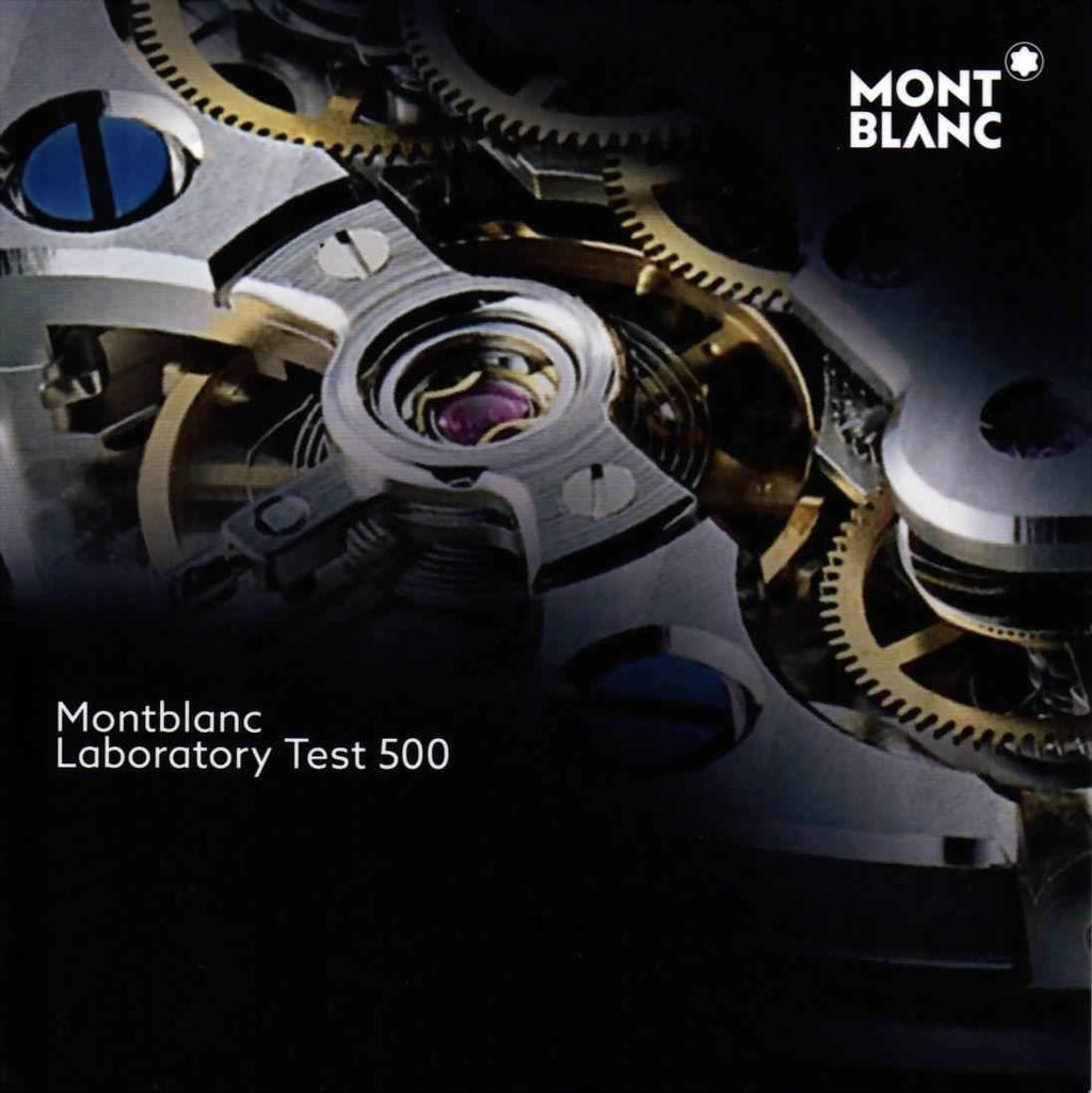 Meccanismo dell’orologio Montblanc con componenti metallici e logo Montblanc