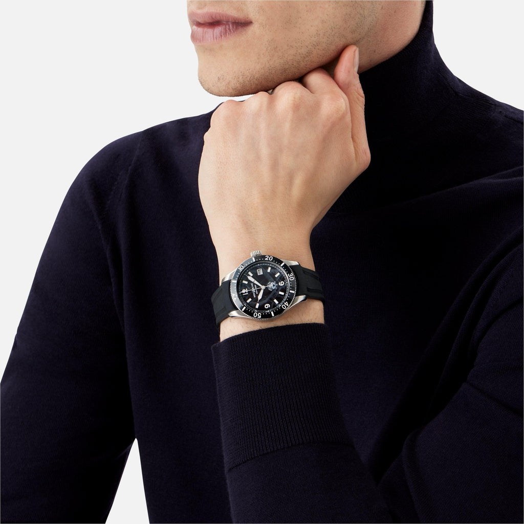 Montblanc orologio 1858 Ice Sea Automatic Date 41mm nero automatico acciaio 129372 Capodagli 1937