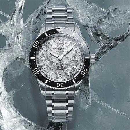 Montblanc orologio  1858 Iced Sea Automatic Date 41mm grigio automatico acciaio 130793 Capodagli 1937