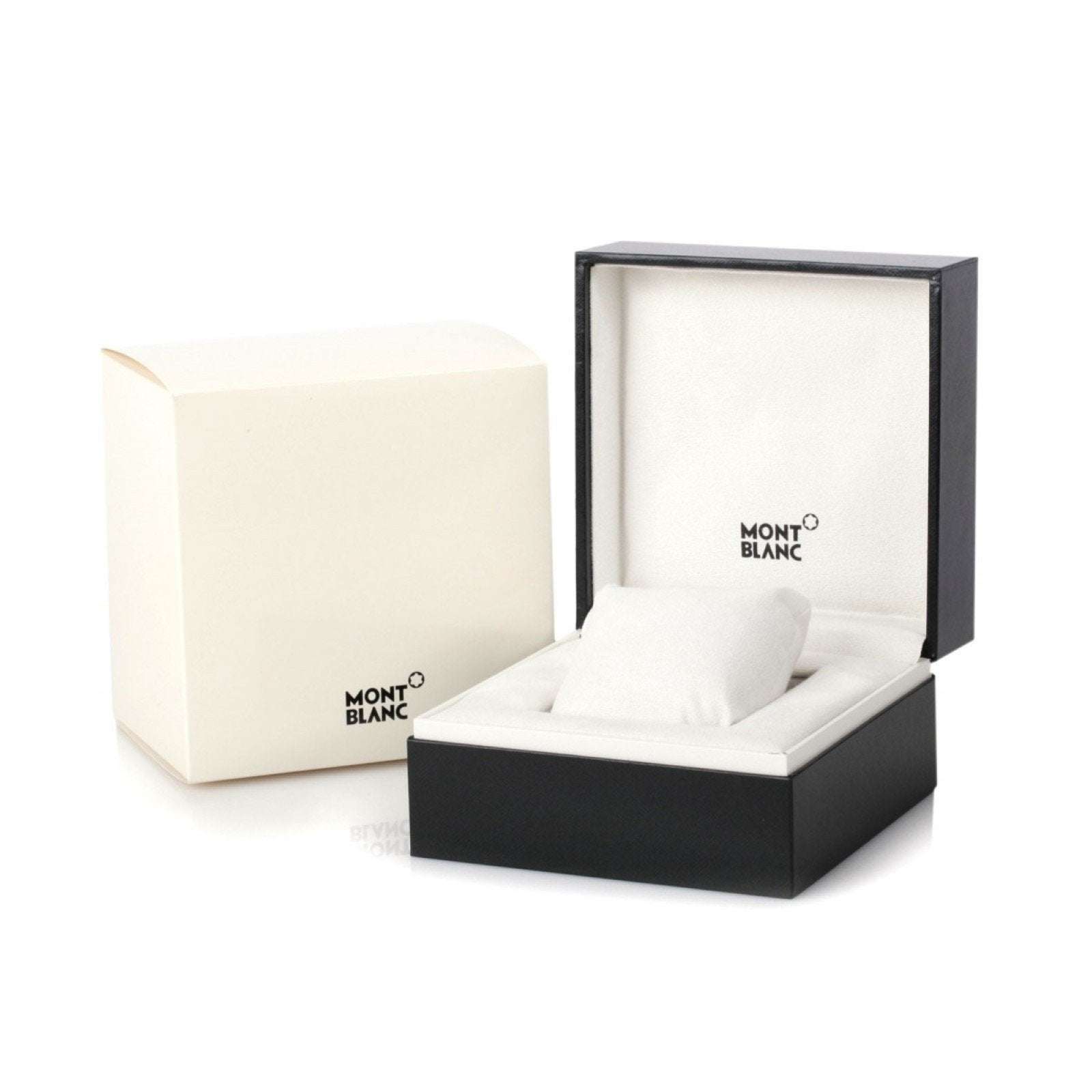 Confezione Montblanc con scatola e custodia bianca per orologio