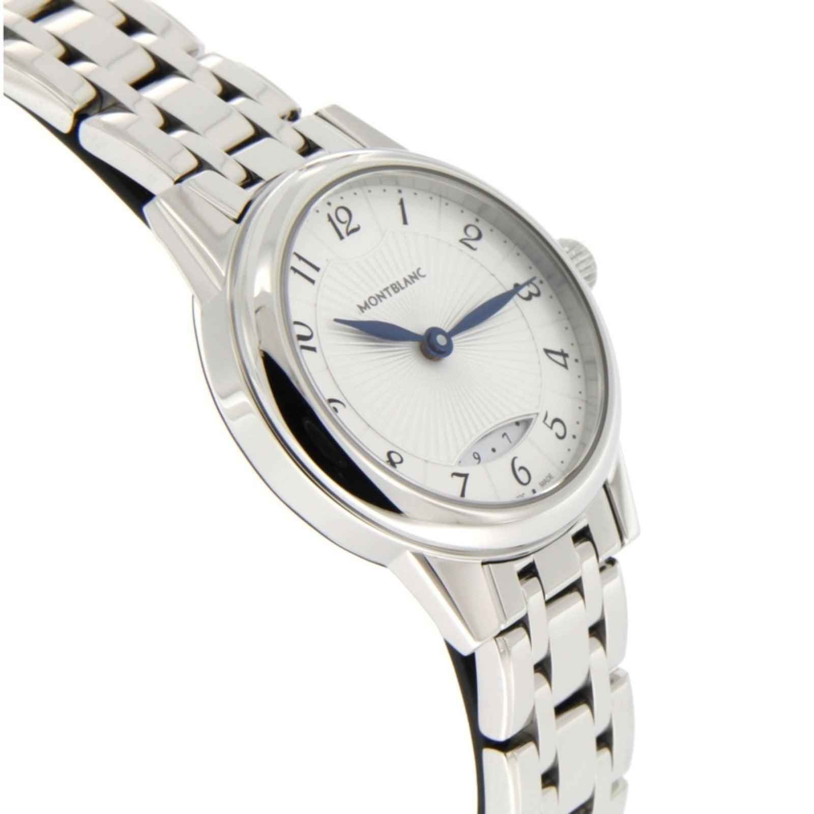 Orologio da polso con lunetta lucida e cinturino in maglia d’acciaio