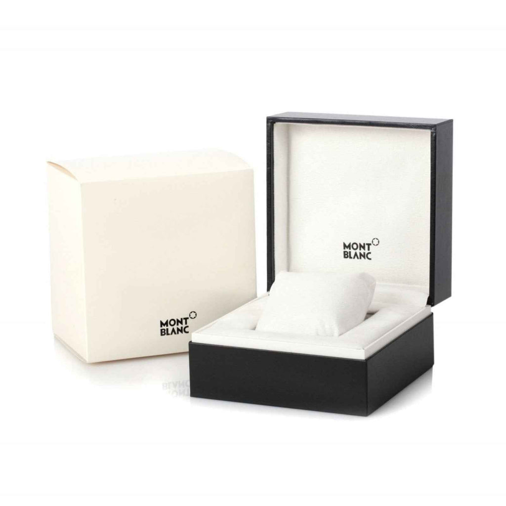 Orologio da donna Montblanc in scatola regalo, cinturino in pelle nera