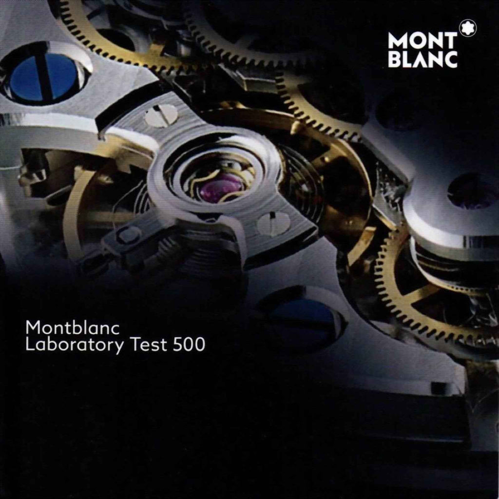 Movimento dell’orologio Montblanc con ingranaggi metallici, vista ravvicinata