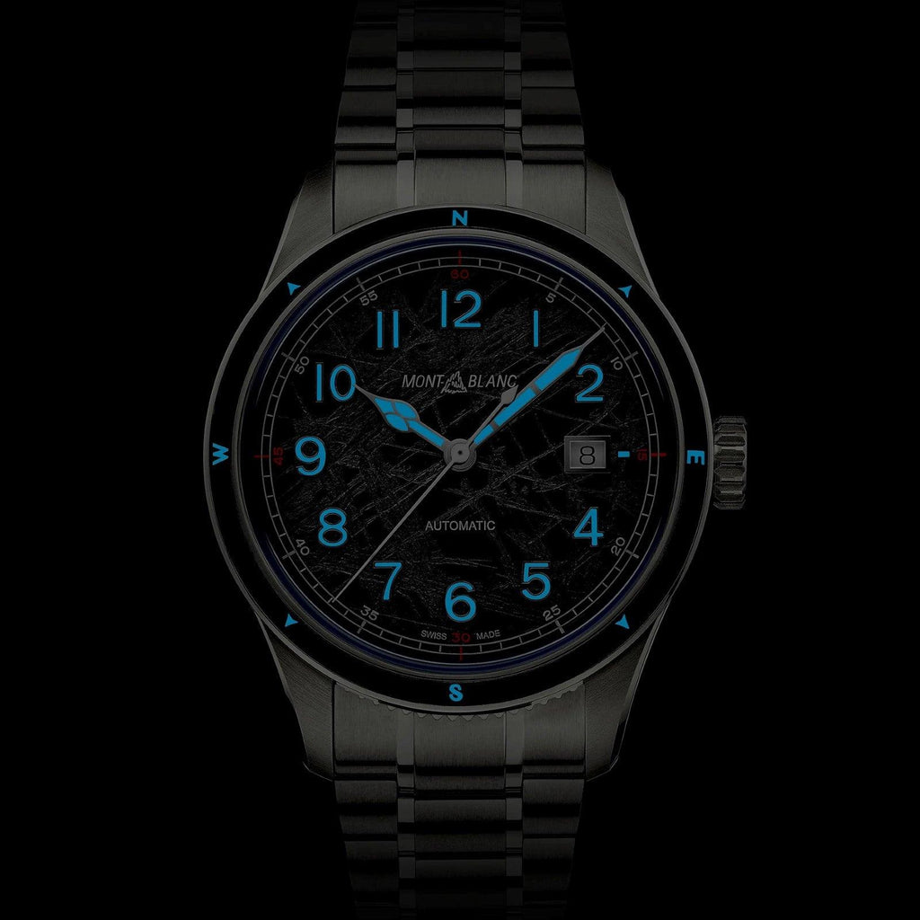 Montblanc orologio Montblanc 1858 Automatic Date 0 Oxygen The 8000  41mm grigio automatico acciaio 130984 Capodagli 1937