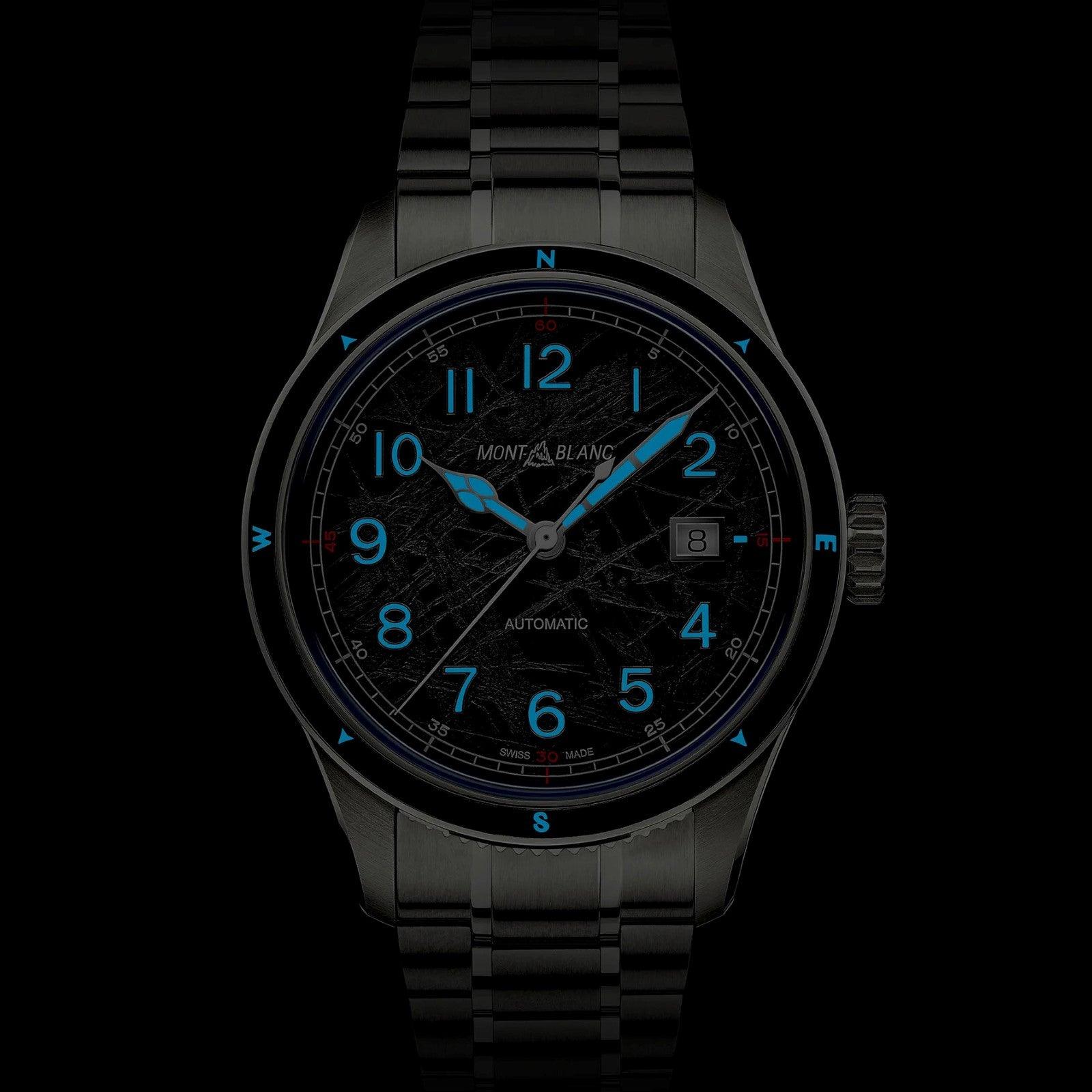 Montblanc orologio Montblanc 1858 Automatic Date 0 Oxygen The 8000  41mm grigio automatico acciaio 130984 Capodagli 1937