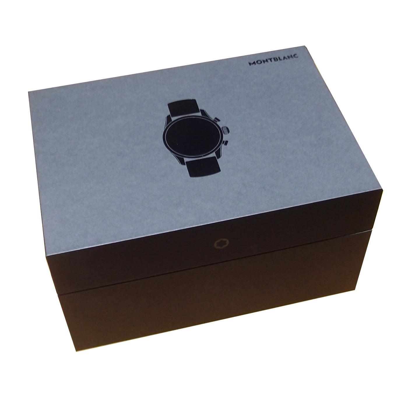 Montblanc orologio smartwatch Summit 3 42mm titanio e cinturino in caucciù 129267 Capodagli 1937