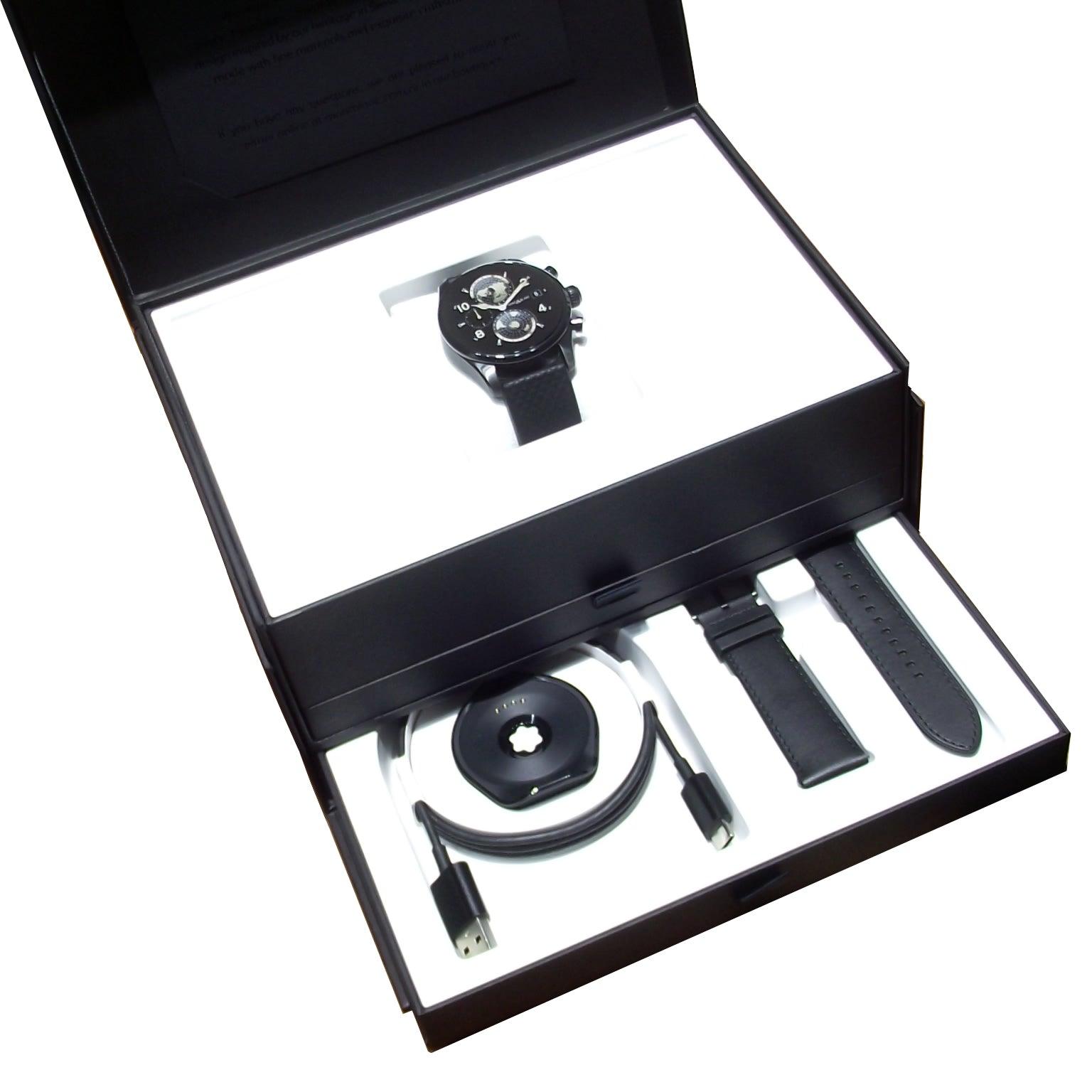 Montblanc orologio smartwatch Summit 3 42mm titanio e cinturino in caucciù 129267 Capodagli 1937