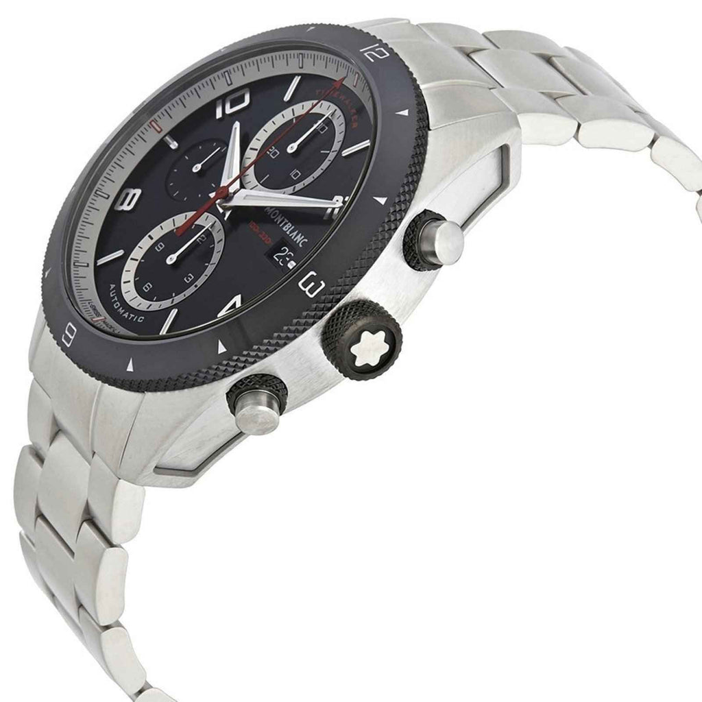 Orologio Montblanc Timewalker cronografo in acciaio con pulsanti e corona laterale