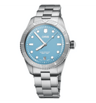 Oris Divers Sixty-Five Cotton Candy Unisex Swiss Made 38 mm Blue Dial Steel Case Steel Bracelet Anti-reflective Sapphire Crystal Automatic Calibre 733-1 Date 41-hour Power Reserve Diver 100m Ref. 01 733 7771 4055-07 8 19 18 Full Set