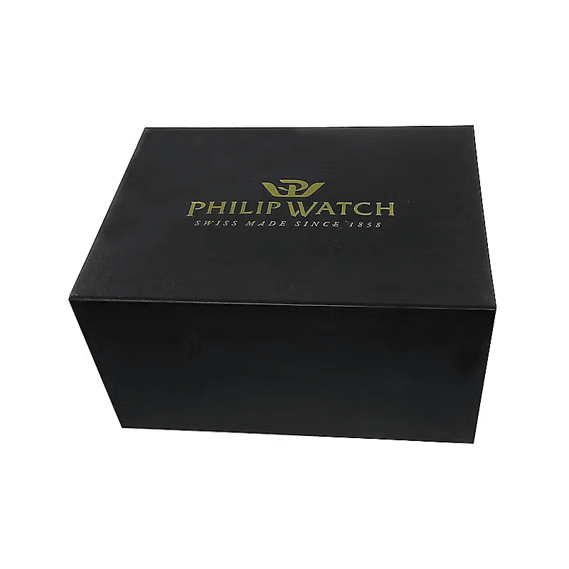 Scatola nera Philip Watch con logo dorato