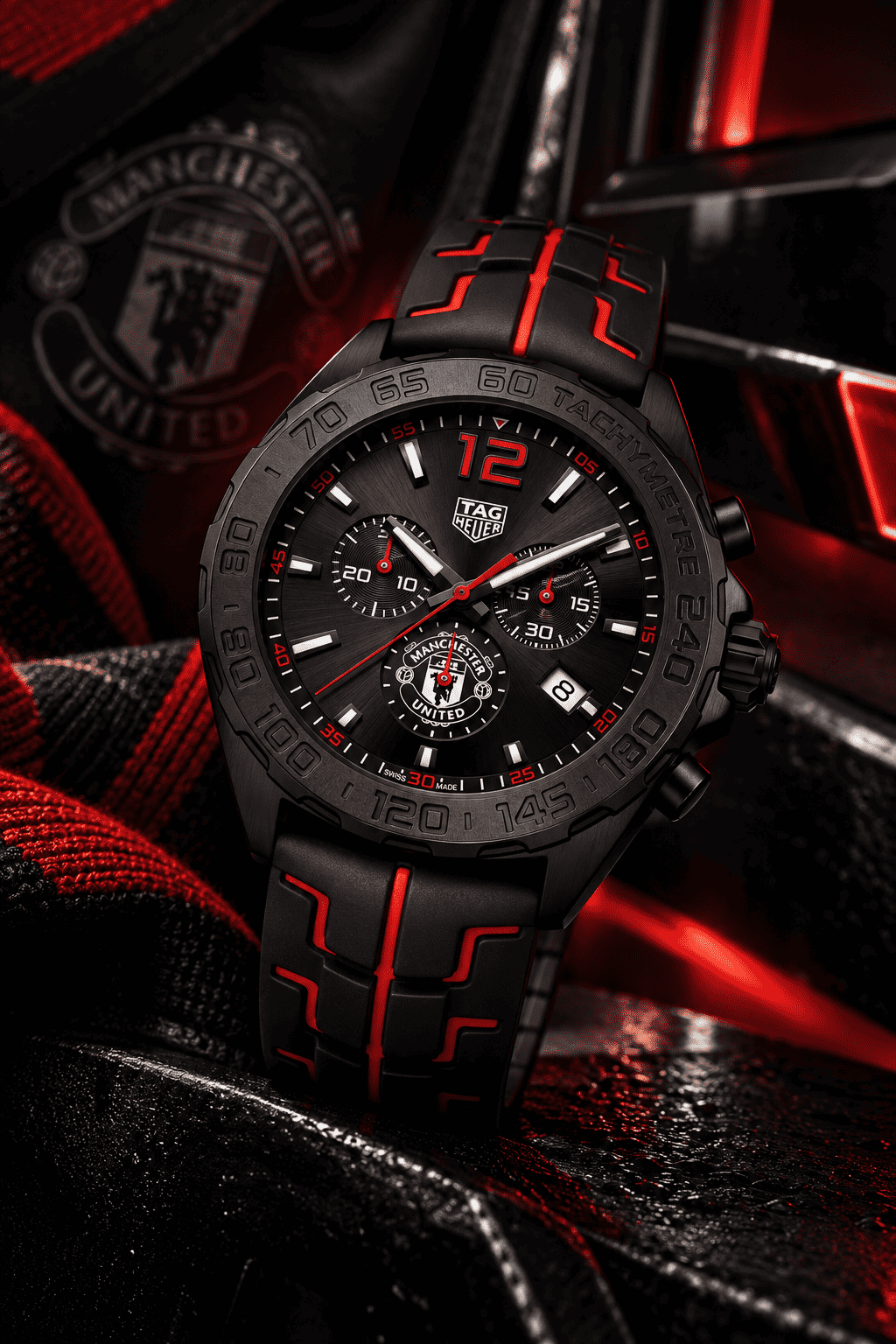 TAG Heuer Formula 1 Chronograph Manchester United Special Edition 43 mm Quarzo Uomo Swiss Made Ref. CAZ101J.FT8027