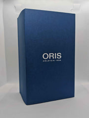 Scatola blu Oris con scritta ORIS HÖLSTEIN 1904