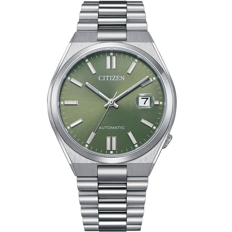 Citizen Tsuyosa x Pantone Peaceful Green Limited Edition Automatico Uomo 40 mm Acciaio Quadrante Verde Vetro Zaffiro Data Calibro 8210 50 m Ref. NJ0158-89Z