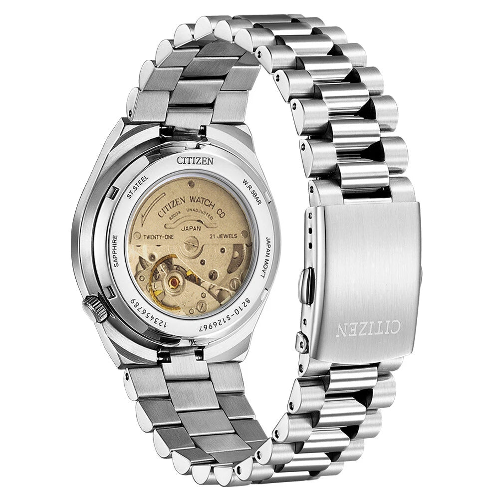 Citizen Tsuyosa x Pantone Peaceful Green Limited Edition Automatico Uomo 40 mm Acciaio Quadrante Verde Vetro Zaffiro Data Calibro 8210 50 m Ref. NJ0158-89Z Oasi Watch