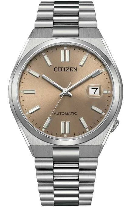 Citizen Tsuyosa x Pantone Warm Sand Limited Edition Automatico Uomo 40 mm Acciaio Quadrante Beige Sabbia Vetro Zaffiro Data Calibro 8210 50 m Ref. NJ0158-89Y
