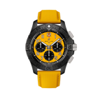 Breitling Avenger B01 Chronograph 44 Night Mission Uomo Swiss Made 44 mm Cassa Ceramica Nera Quadrante Giallo Automatico Calibro B01 COSC Cronografo Vetro Zaffiro Cinturino Pelle Giallo Fibbia Titanio 300m Ref. SB0147101I1X1