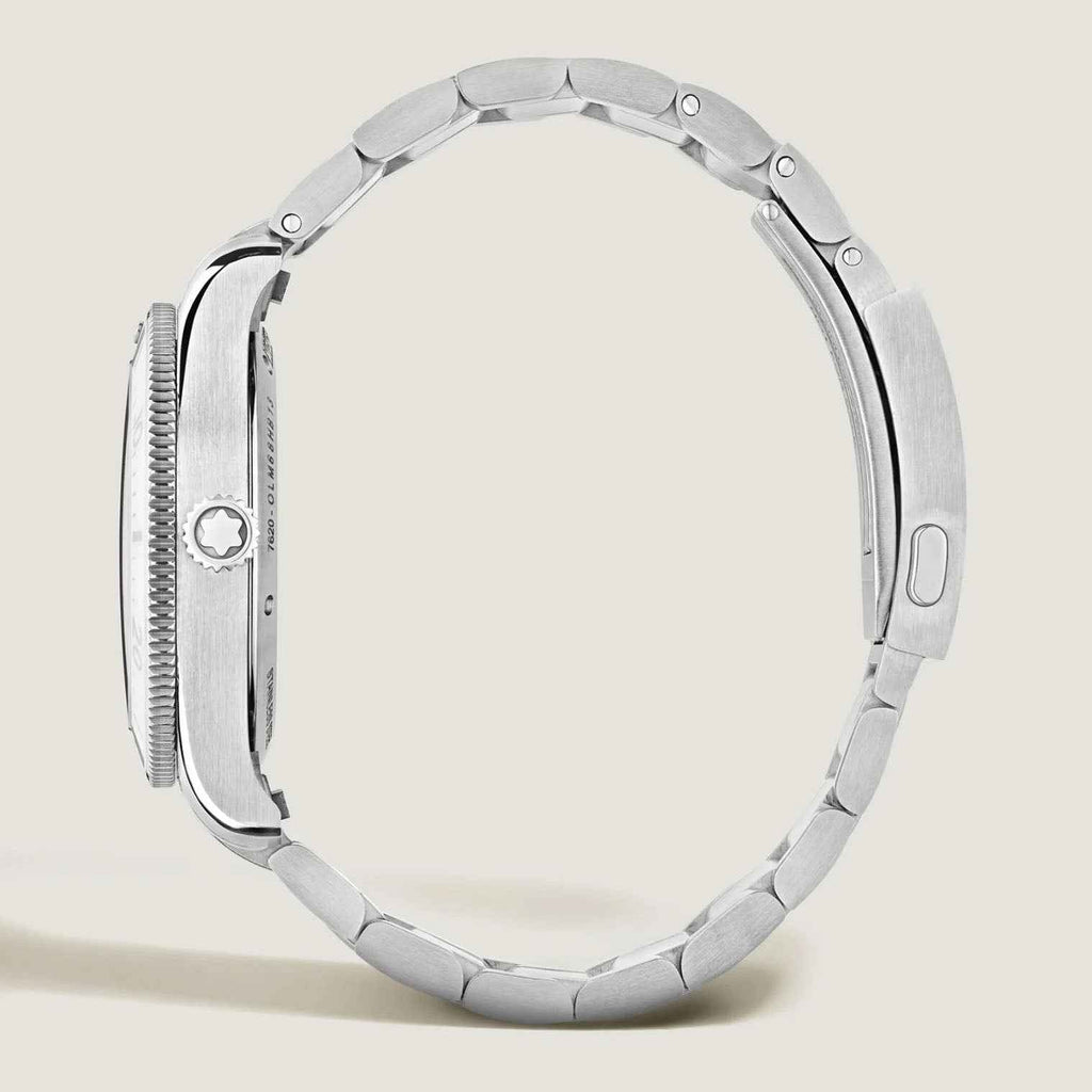 Orologio automatico Montblanc in acciaio con corona laterale