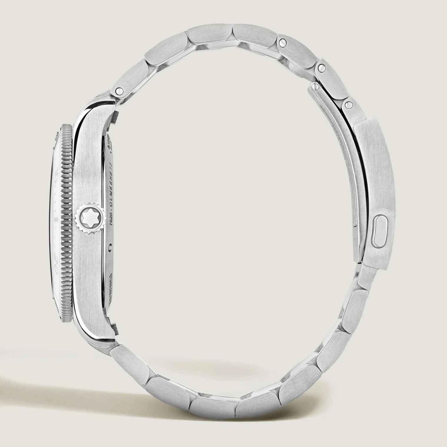 Orologio automatico Montblanc in acciaio con corona laterale