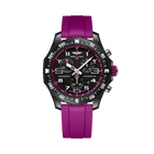 Breitling Endurance Pro 38 SuperQuartz Unisex Breitlight® Quadrante Nero Viola Cronografo COSC Vetro Zaffiro Caucciù Viola 100 m Swiss Made Ref. X83310F61B1S1